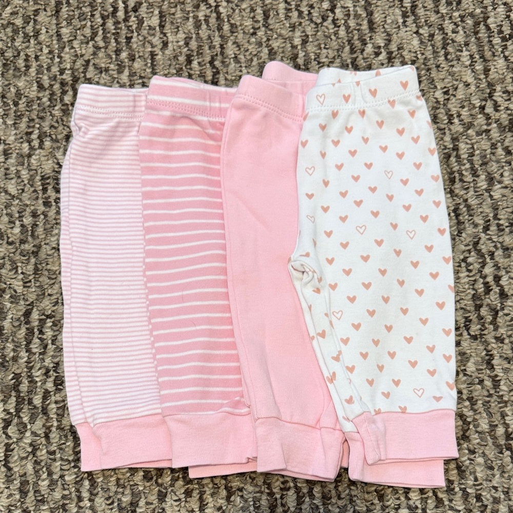 Baby girl cotton pants lot 6 months